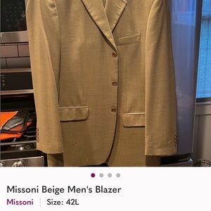 Missoni Beige Men's Sport Coat